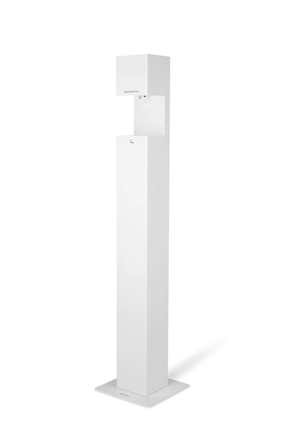 Dispenser de dezinfectare, Hydes Tower, metalic, cu senzor, culoare: alb