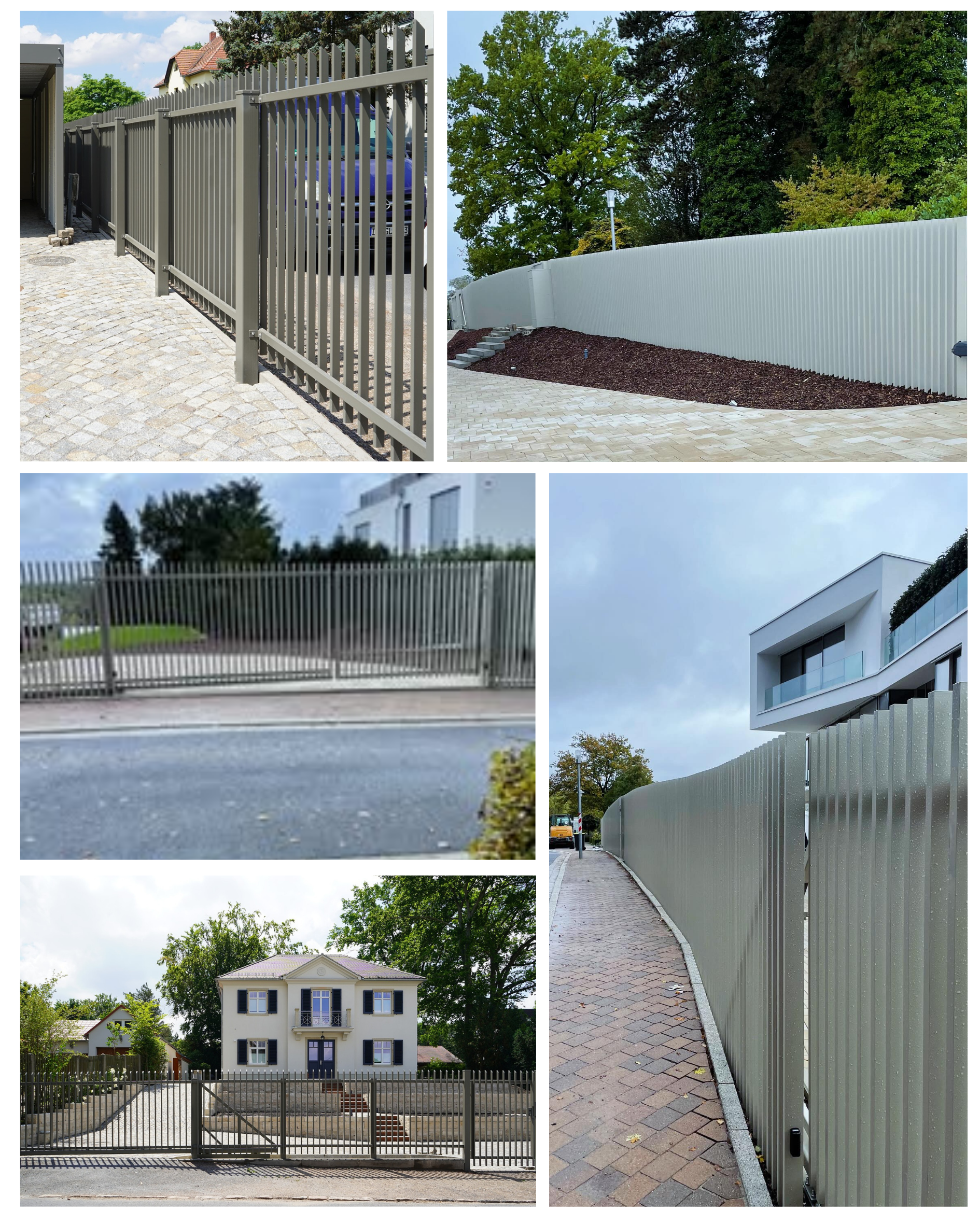 Poartă din aluminiu personalizată AluMax – design modern și funcțional, adaptată nevoilor clientului pentru curți, vile și spații industriale.